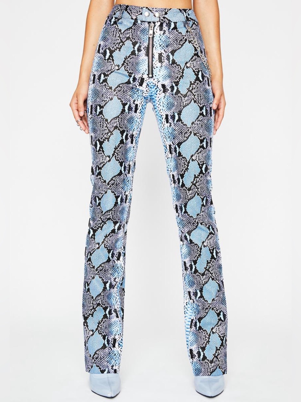 POSTER GIRL Bossy Bloodline Snakeskin Print Pants Small